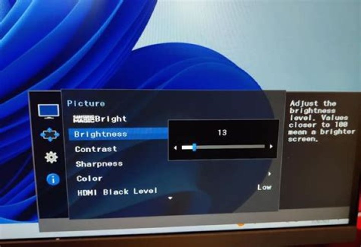 How do I change the brightness on my Philips monitor?