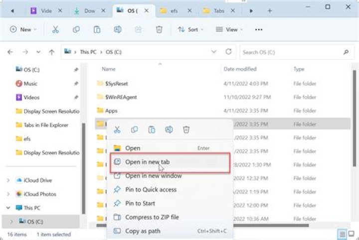 How do I change the order of my orders in File Explorer?