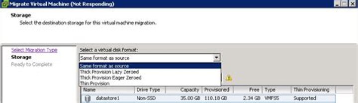 How do I change Vmdk from thick to thin?