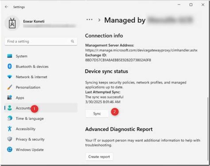 How do I check edge sync status?