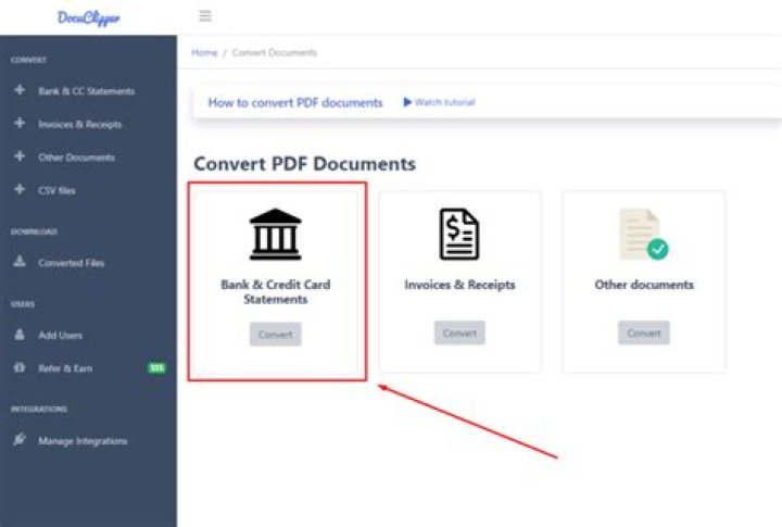 How do I convert a PDF to QBO?