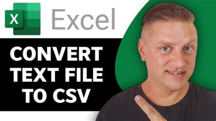 How do I convert a TXT file to CSV in Excel?