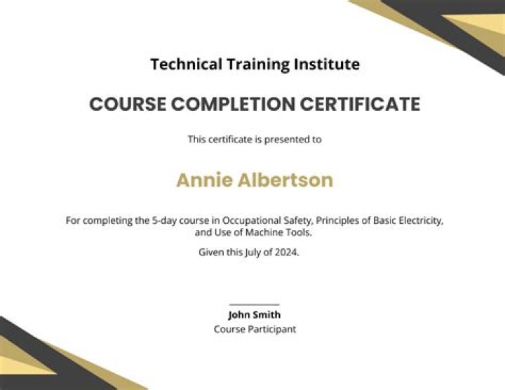 How do I create a course completion certificate?