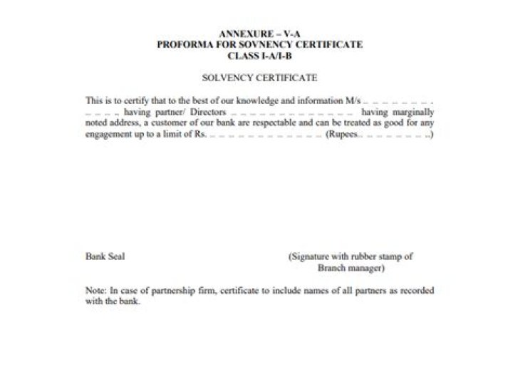 How do I create a solvency certificate?