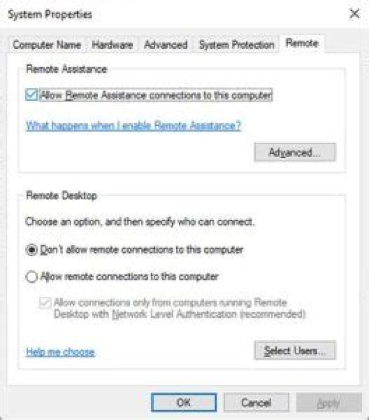 How do I enable Windows Remote Assistance?