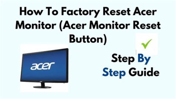 How do I factory reset my Acer Aspire One 725?