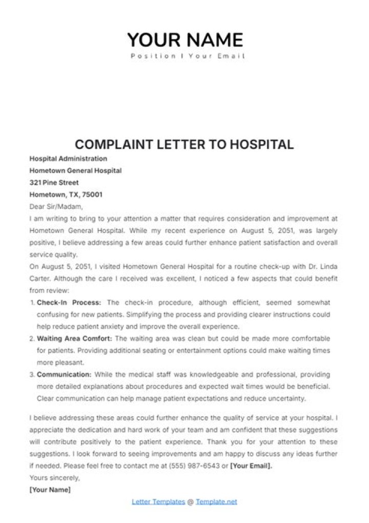 How do I file a complaint against a hospital in Saskatchewan?