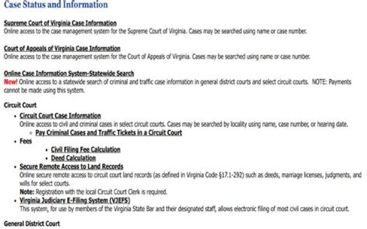 How do I find court case information?