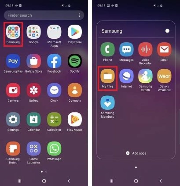 How do I find files on my Samsung Galaxy S4?