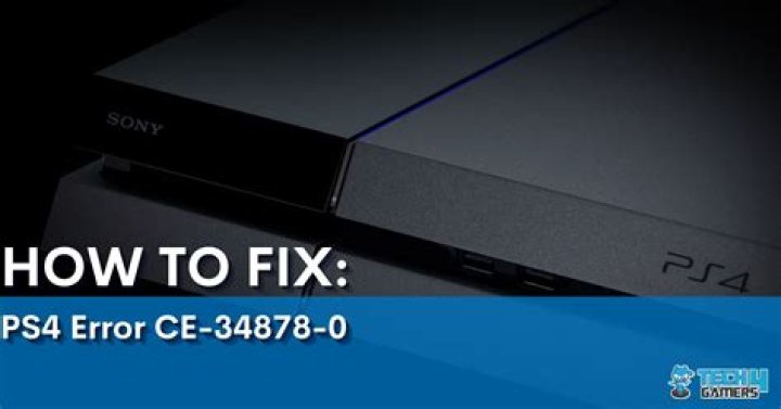 How do I fix error CE-34878-0?