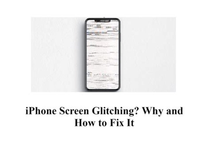 How do I fix my iPhone 5s glitching screen?