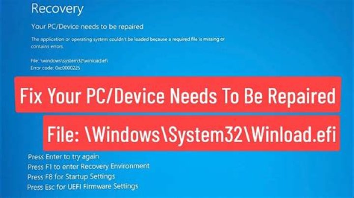 How do I fix Windows system32 Winload EXE?
