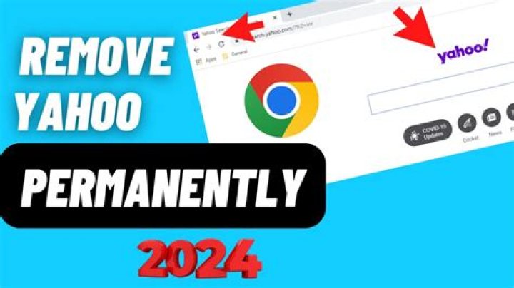How do I get rid of the Yahoo icon on Google Chrome?