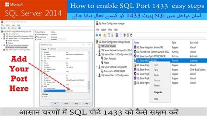 How do I get SQL Server to listen on port 1433?