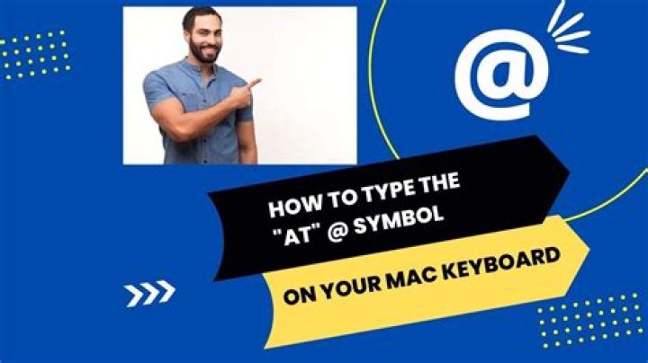 How do I get the at symbol on my Mac keyboard?