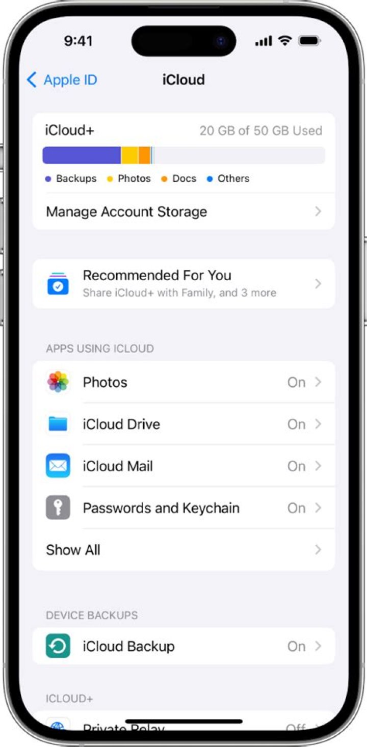 How do I get the iCloud icon on my iPhone?
