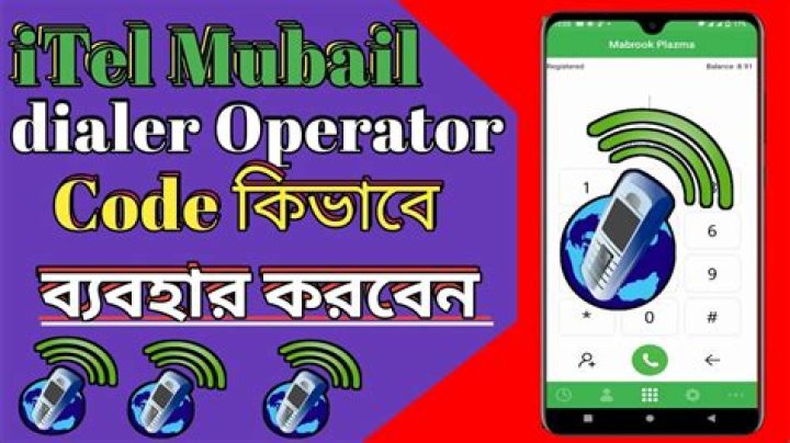 How do I get the operator code for iTel mobile dialer?