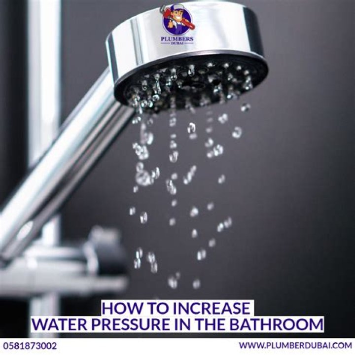 How do I increase the water pressure in my Moen shower?