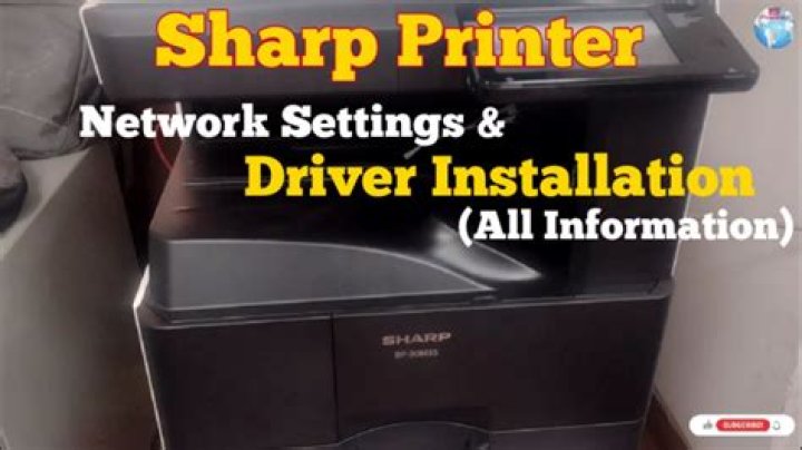 How do I install Sharp printer drivers in Windows 10?