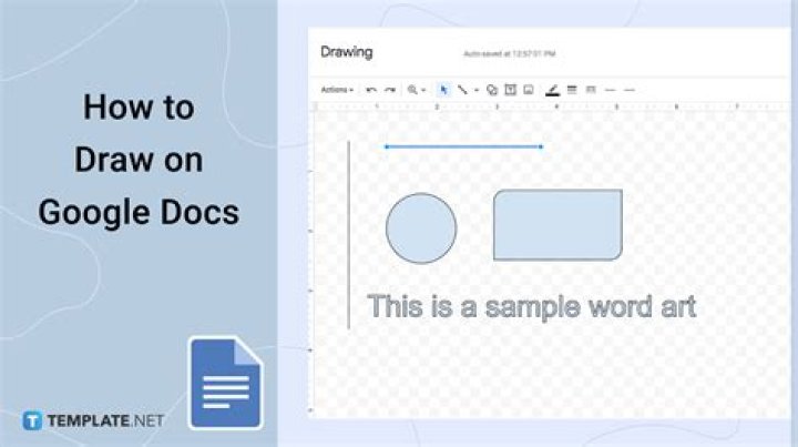 How do I label a drawing in Google Docs?