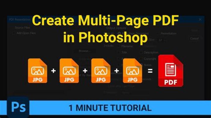 How do I make a multiple page PDF in Photoshop 7?