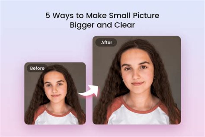How do I make a picture bigger without pixelation?
