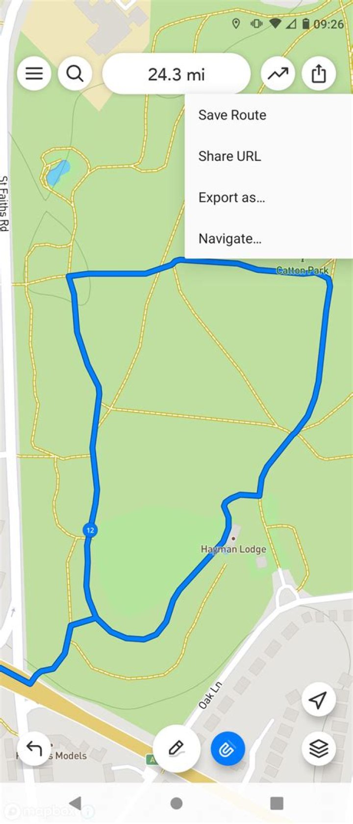 How do I map a walking route on my iPhone?