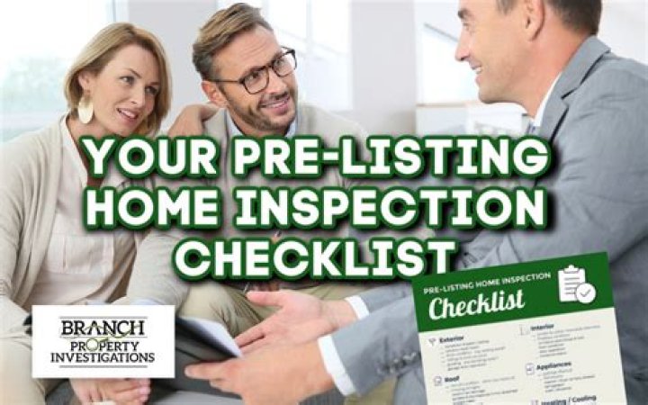 How do I prepare for a pre listing inspection?