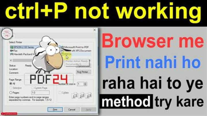 How do I print Ctrl P?