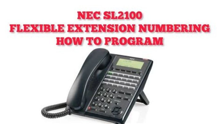 How do I put an extension on my NEC phone?