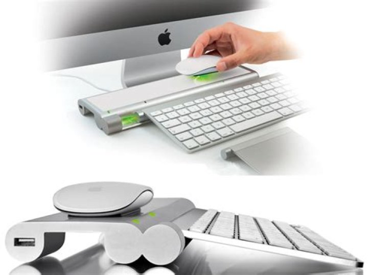 How do I recharge my Mac trackpad?