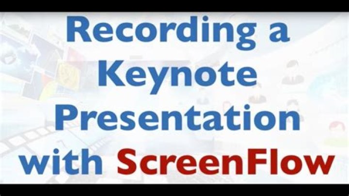 How do I record a keynote presentation as a video?