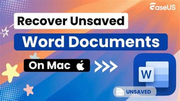 How do I recover an unsaved Word document Mac 2011?