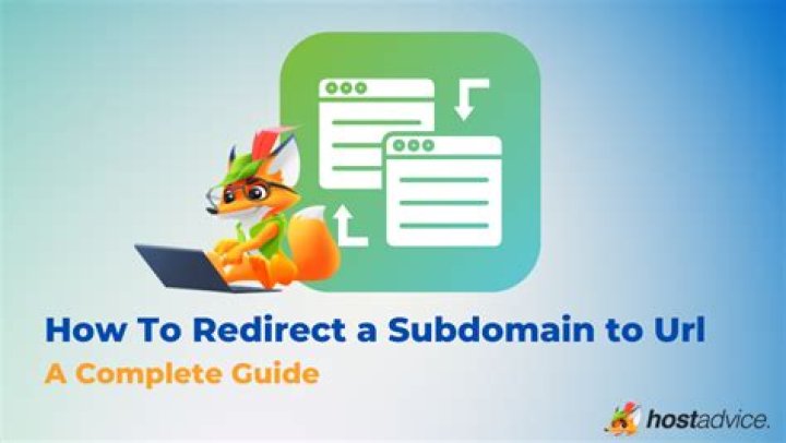 How do I redirect a subdomain to another site?