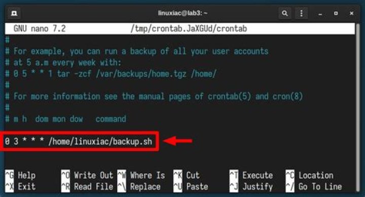 How do I redirect the output of a cron job?