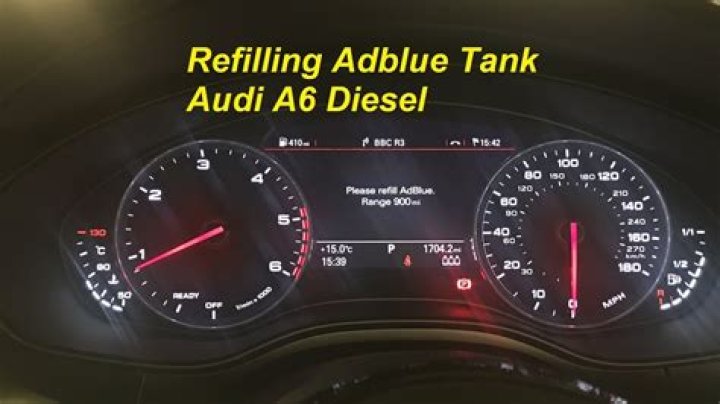 How do I refill my AdBlue Audi A6?