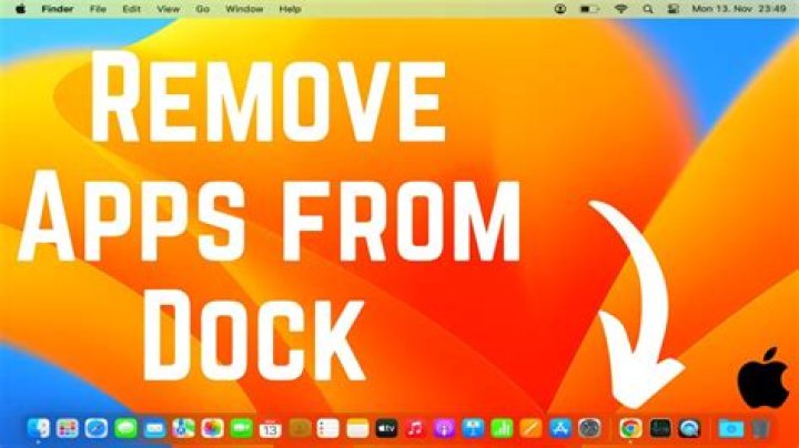 How do I remove something from my Dock on Mac?