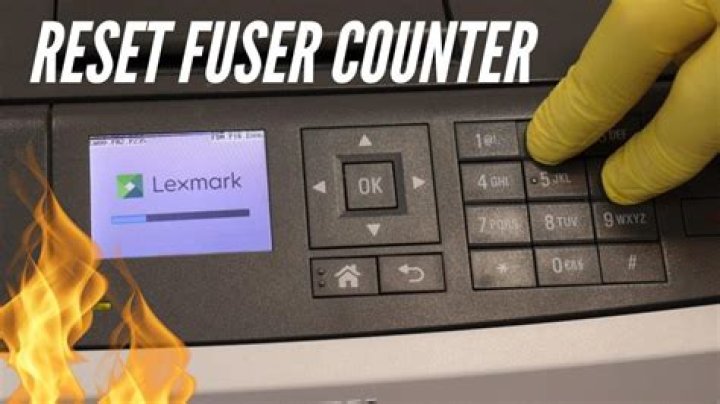 How do I reset my Lexmark Fuser?