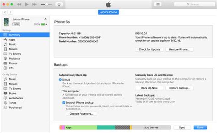 How do I restore my iPhone from iTunes backup?