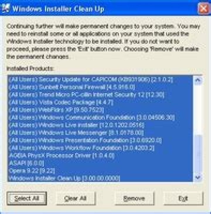 How do I run Windows Installer Clean Up Utility?