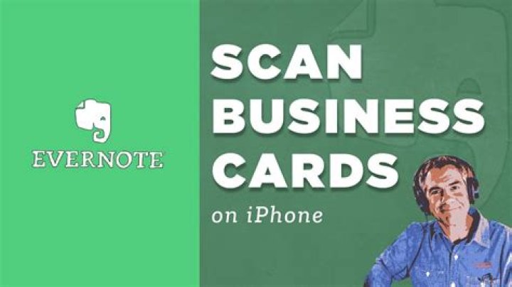 How do I scan business cards into Evernote?