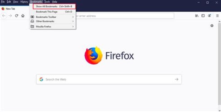 How do I show all bookmarks in Firefox?