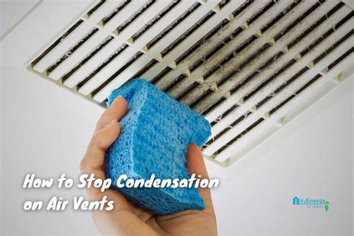 How do I stop condensation on my AC vents?