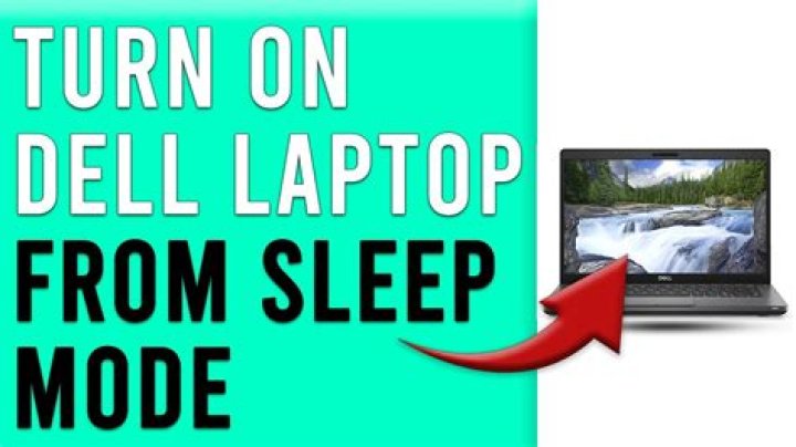 How do I wake up my laptop from sleep mode?