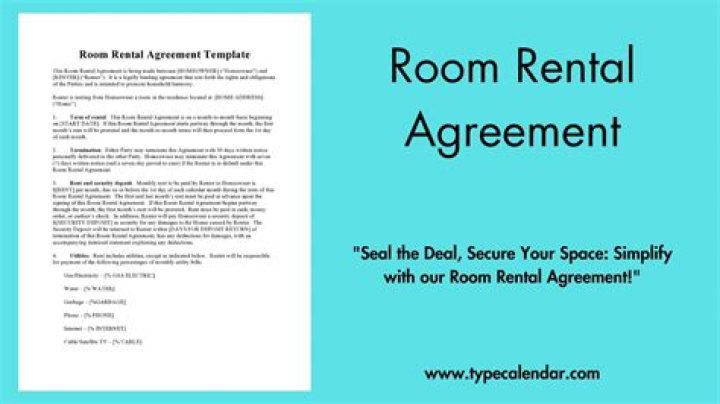 How do I write a room rental agreement?