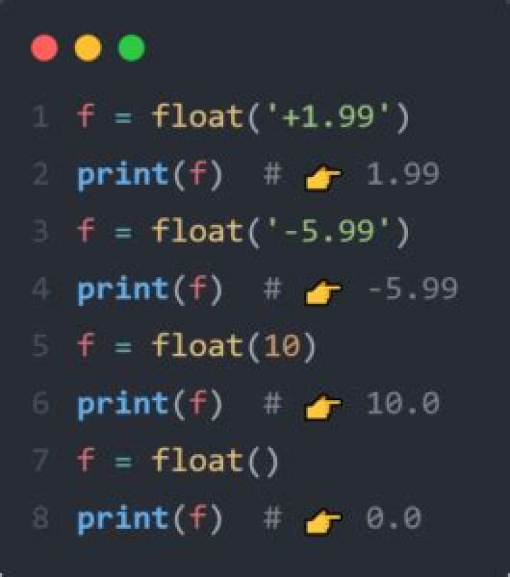 How do you add a float in Python?
