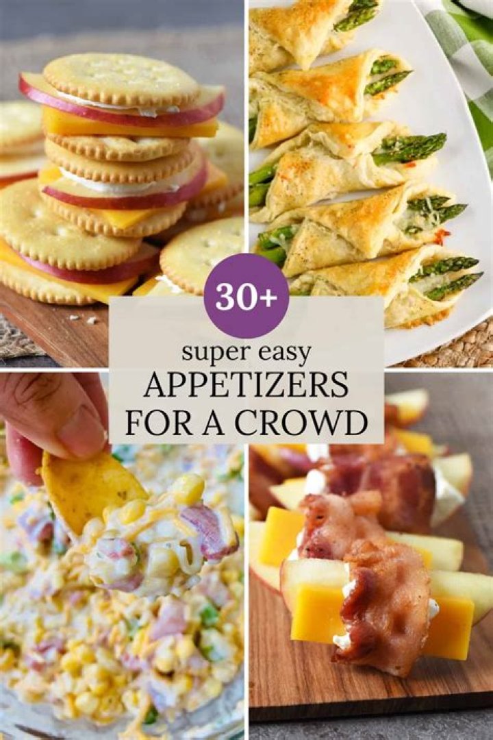 How do you appetizers for a crowd?