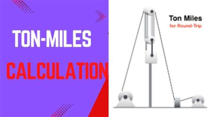 How do you calculate ton miles?
