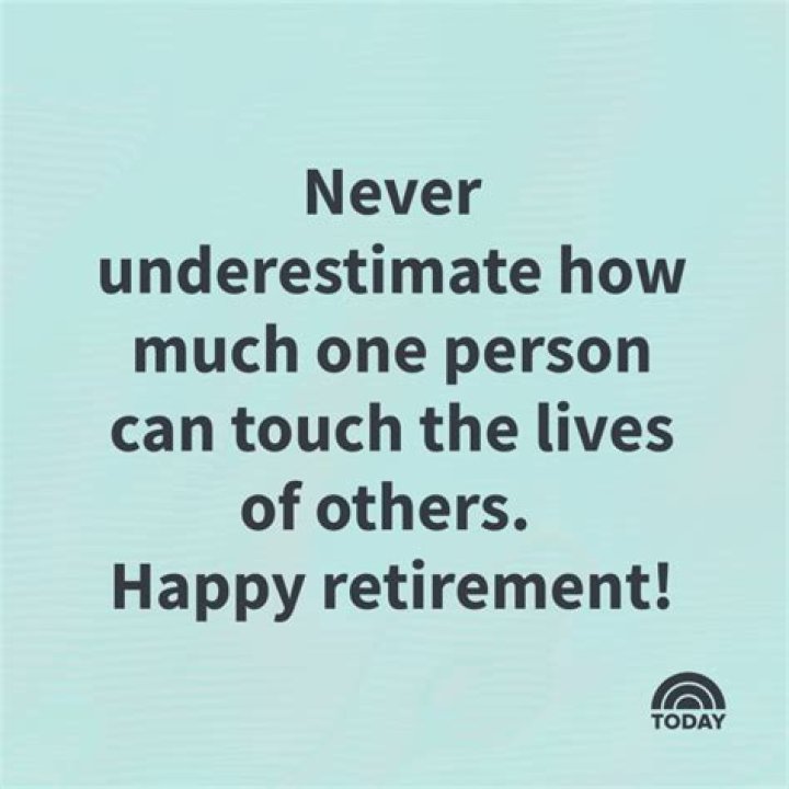 How do you celebrate a retiree?