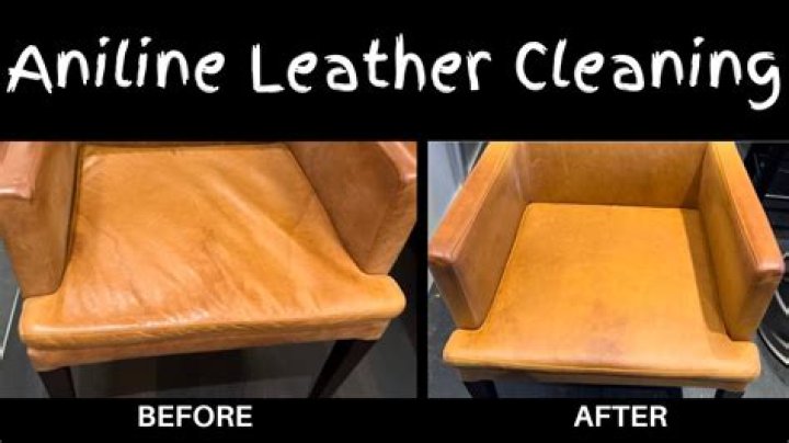 How do you clean semi-aniline leather?